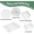 thumbnail image 4 of xianlin-Toaster Oven Pan with Rack Set (2 Small Baking Sheets+2 Grill Racks), 9 x 7 Inch Stainless Steel Small Cookie Sheets Bacon Tray with Grid Cooling Racks for Baking Roasting Grilling, Dishwashe, 4 of 4