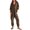 Brown, variant on TQWQT Women's Casual Loose Jumpsuits Long Sleeve V Neck Oversized Rompers Baggy Overalls Lounge Pajamas Onesie Jumper Black S