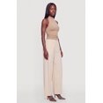 thumbnail image 2 of Women's Textured Knit Button Detail Pull On Pants, 2 of 4