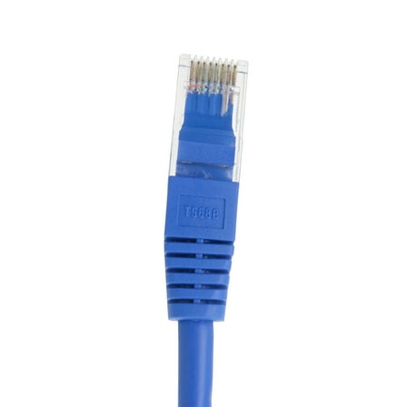 Skyline™ 8-Conductor 24 AWG RJ45 Cat6 Ethernet Patch Cable (1ft, Blue)