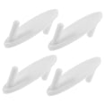 thumbnail image 3 of 4 Pcs Crochets Robustes pour Panneau Perforé pour Outils Suspendus Crochets en Plastique Blanc pour Accessoires de Panneau Perforé Crochets de Rangement pour Garage et Atelier, 3 of 8