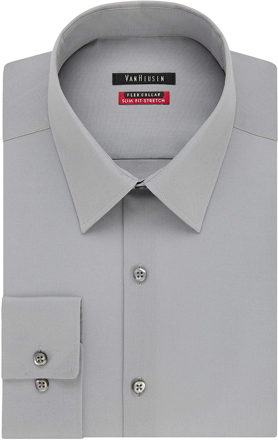Van Heusen Men's Dress Shirt Slim Fit Flex Collar Stretch Solid 