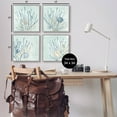 thumbnail image 3 of Swimming Underwater Sea Life Coral Animals & Insects Graphic Art Gray Framed Art Print Wall Art, Set of 4, 3 of 8