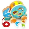 Wooden Wonders Ocean Pals Spinning Shape Sorter Pull Along Toy (3pcs.) by, When you push-n-pull these ocean pals, they go for a spin! By Imagination Generation