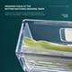 thumbnail image 5 of Organizador apilable transparente para refrigerador con drenaje | Contenedor de plástico apto para uso alimentario para verduras y carne | Organizador de cajones para despensa y refrigerador, ideal, 5 of 9