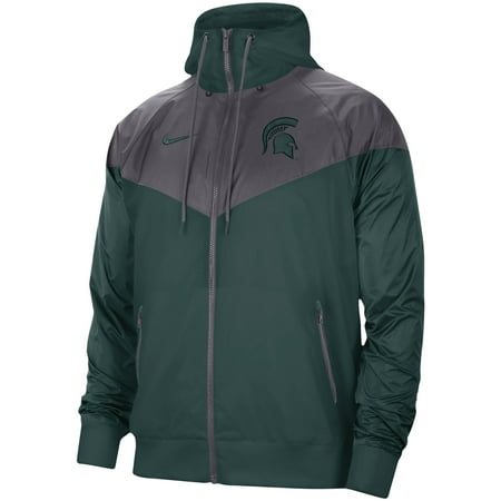 Men's Nike Green Michigan State Spartans Windrunner Full-Zip Jacket