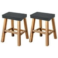 thumbnail image 1 of Funda de taburete de bar Uxcell rectangular, estirable y lavable, funda de asiento para taburete de barra con banda elástica para silla de banco de madera y metal (gris oscuro, 2 piezas), 1 of 6