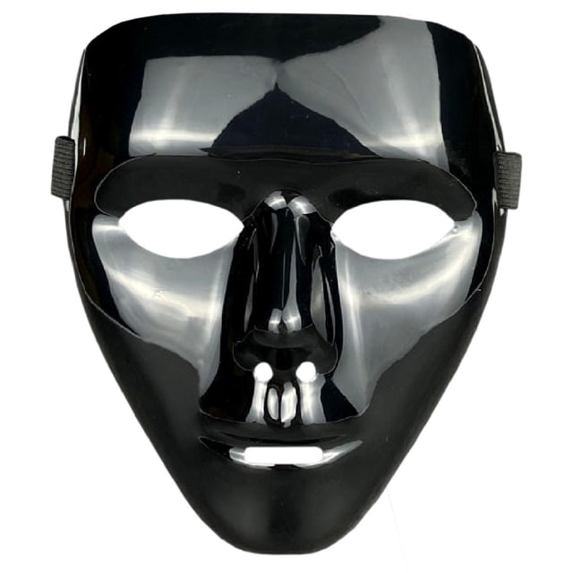 Máscara de Demonio DarkMasc 1 pza.18x16x4 cm Plástico PVC Negro Máscara Demoniaca.