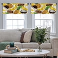 thumbnail image 4 of LALILO Kitchen Curtain Valance Colorful Aloha Tropical Jungle Rod Pocket Window Curtain 52"x 18" Set of 2, 4 of 5