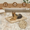 thumbnail image 4 of MidWest Homes for Pets 48inch Tan Wave Pet Bed for Extra Large Dog/Cat with slip resist bottom, 4 of 7