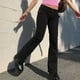 thumbnail image 4 of Moda mujer Sexy Color sólido Denim Pokets Thin Casual Boot Cuts Wide Legs Jeans Pantalones Fridja  hfkajh103549, 4 of 7