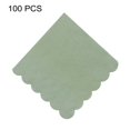 thumbnail image 4 of 100-Pack 9.8IN Scalloped Cocktail Napkins - 2-Ply Thick, Square, Disposable Paper for Baby Showers, Weddings, Birthdays, Parties, Desserts, Beverages, and Dinners, 4 of 9
