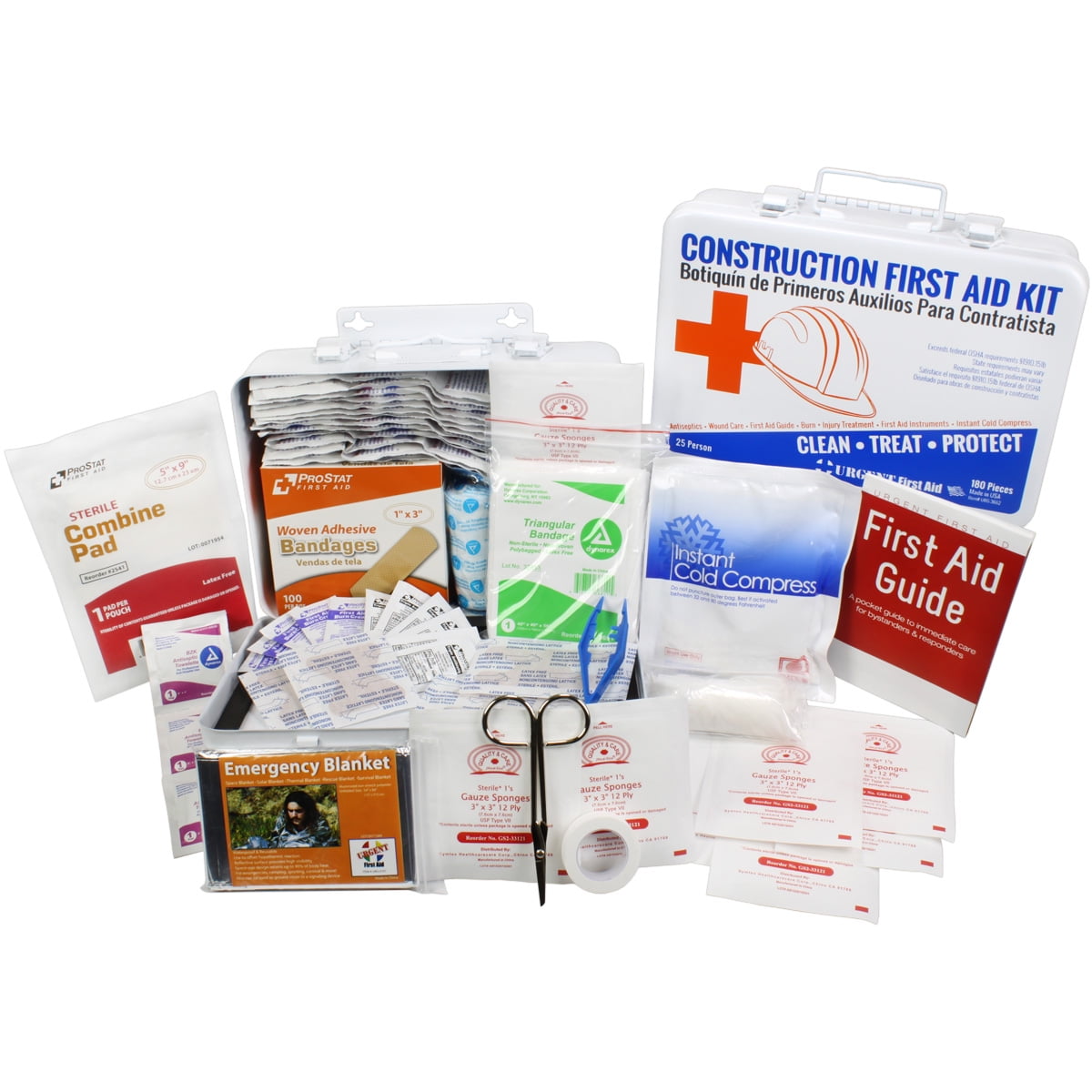 OSHA Contractors First Aid Kit for Job Sites up to 25 People ? Gasketed