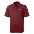 thumbnail image 2 of Men's Cutter & Buck Maroon Virginia Tech Hokies Team Logo Virtue Eco Pique Recycled Polo, 2 of 3