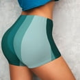 thumbnail image 6 of Seamless Workout Shorts Women - Teal Color Biker Gym Running Yoga Spandex Shorts for Women, 6 of 7