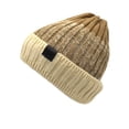 thumbnail image 3 of Nooxsoe Womens Beanie Hats Chunky Oversized Hat Ribbed Knit Beanie Slouchy Beanie Hat Ski Beanie Seamless Beanie Cap Knitted Beanie Ski Hats for Women Ski Hats for Men Women's Hat Beige One Size, 3 of 4