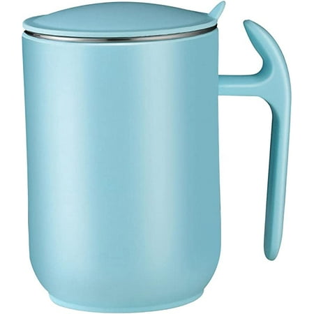 

Egebert 550ml Stainless Steel Mug and Handle with Lid Vacuum Coffee Tumbler Thermal Coffee Mug Tea Cup for Camping Travel Blue