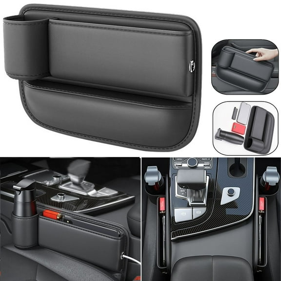Car Left Side Accessories Seat Gap Filler Phone Holder Storage Box Organizer Bag