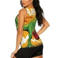 thumbnail image 3 of Sigee Cool Dinosaur Playing Guitar for Women's Workout Tank Top,Running Tank Tops,Sleeveless Gym ClothesLarge, 3 of 8