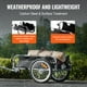 thumbnail image 3 of VEVOR Remolque de carga para bicicletas, capacidad de carga de 100 libras, carrito para bicicletas de alta resistencia, almacenamiento compacto plegable y liberación rápida con enganche universal, 3 of 9