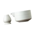 thumbnail image 1 of Juego de batidor de matcha, accesorios para la ceremonia del té, manualidades, cocina, mesa, gran regalo Blanco mate, 1 of 9