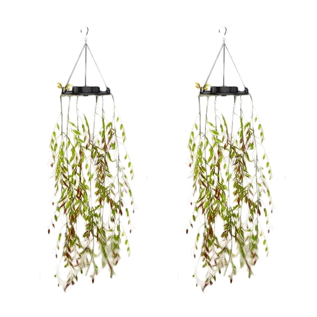 Solar Lights Hanging With LED For Garden & Balcony Features: Stained Glass Hangers for Windows Glass Heart Ornament Ice Rocks Bead Garland Shiny Bead Garland 6ft Clear Beads Roll Decorative Beads