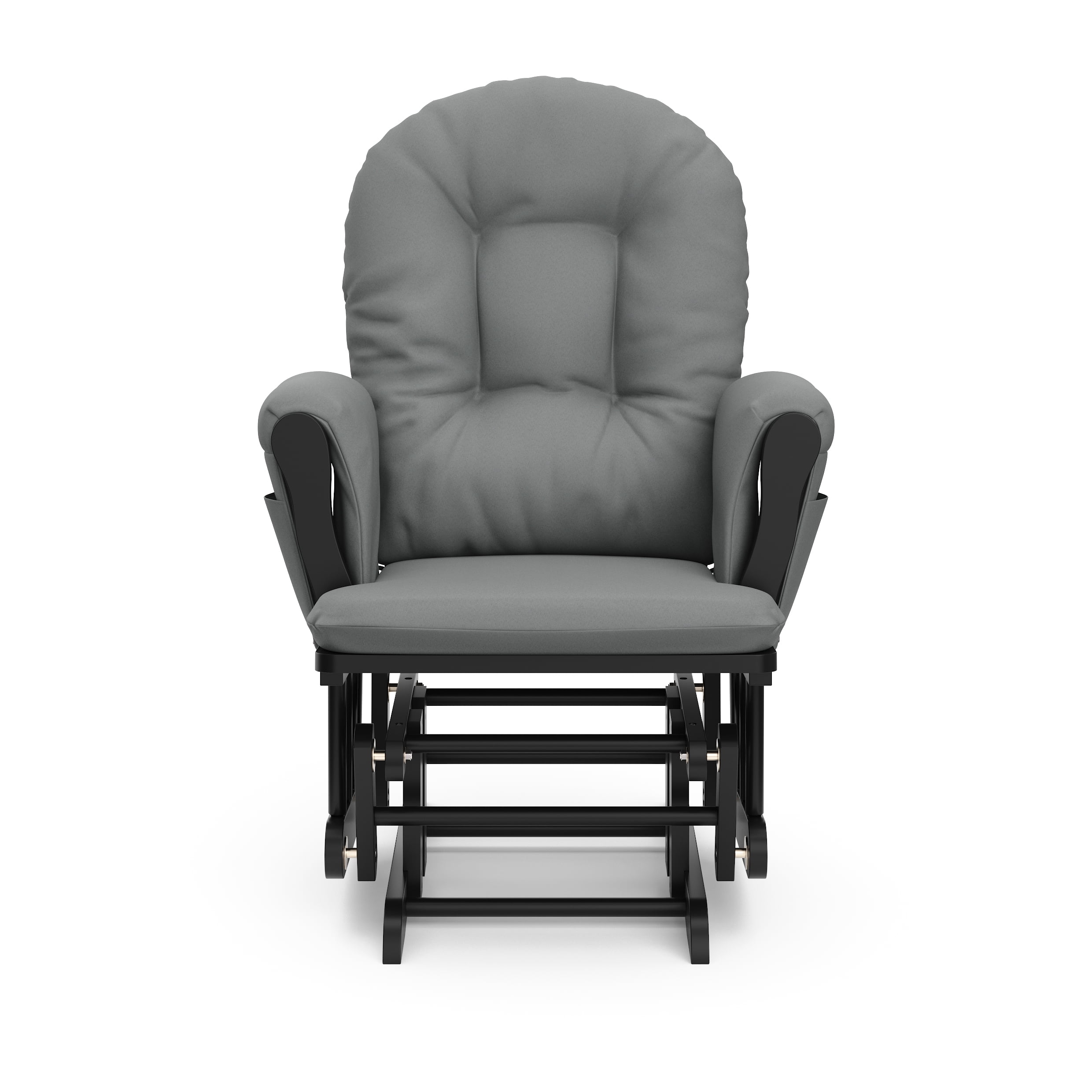 Storkcraft Hoop Infant Nursery Glider and Ottoman, Black with Gray