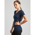 thumbnail image 3 of Kalon Women 4-Pack V-Neck T-Shirt Base Layer, 3 of 6
