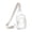 White, variant on Clear Travel Shoulder Bag Waterproof Lightweight Transparent Messenger Crossbody Bag, Secure Zipper For Everyday Hands-Free Use