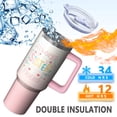thumbnail image 3 of Sister Tumbler Cup 40oz Gift - Insulated Stainless Steel with Handle and Straw, Double Wall, Birthday Christmas Present for Soul Sister, BFF, Bestie, Best Friends, 3 of 5