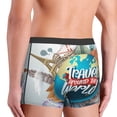 thumbnail image 4 of Kdxio Men's Boxer Briefs with Travel Around The World Print - Comfortable and Breathable Underwear for Everyday Wear, 4 of 7