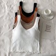 thumbnail image 3 of Sujetador deportivo sin costuras con espalda en U grande para mujer, ropa interior sexy con copa fija y almohadilla para el pecho, chaleco largo, 3 of 6