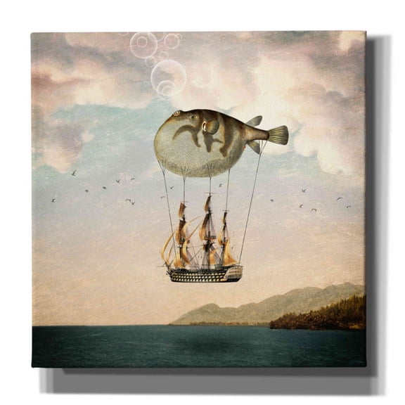 Epic Graffiti 'The Big Journey' by Paula Belle Flores, Giclee Canvas Wall Art, 37"x37"