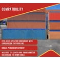 thumbnail image 6 of 2 Pack 8'x 40' Heavy Duty Vinyl Shipping Container Tarps w/ Tie-Down Cable 19 oz Utility Blue Waterproof Shipping Container Cover, 6 of 9