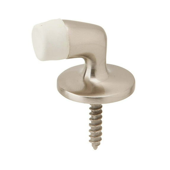 Ives 430Mb 1 5/16" Height Solid Brass Floor Door Stop 1 1/4" Base Diameter - Nickel