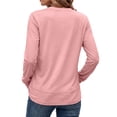 thumbnail image 4 of MOSHU 3 Pack Pullover Sweatshirts for Women Crew Neck Long Sleeve Shirts Casual Loose Fit Sweatshirts Curved Hem Tunic Tops, 4 of 9