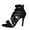 Black, variant on KBODIU Women's Stilettos Open Toe Pump Heel Ankle Strap Sandals Women's Large Size High Heel Sandals Fish Mouth Back Zipper Sandals