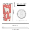 thumbnail image 2 of 20oz Insulated Stainless Steel Tumbler,Cute Polar Bear Double Wall Vacuum Travel Coffee Mug, 2 of 8