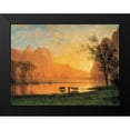 thumbnail image 2 of Bierstadt, Albert 14x12 Black Modern Framed Museum Art Print Titled - Sundown at Yosemite, 2 of 5