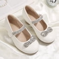 thumbnail image 6 of Bocca Little Girls' Shoes Slip-Resistant Mary Janes, 1IN Low Heel, Kitten Heel, Closed Toe White, 11 Little Kid, 6 of 7