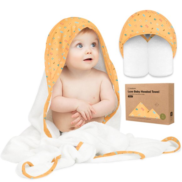 Toalla con Capucha para Bebé KeaBabies de Viscosa de Bambú 89x89 cm