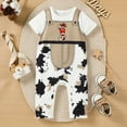 thumbnail image 5 of Gelikeya Baby Boy Girl Clothes Short Sleeve Jumpsuit Cowboy Cowgirl Outfits Toddler Rompers Bodysuit (White, 9-12 Months), 5 of 6