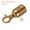 Rose Gold 1.1"x3", variant on Uxcell 1.3"x3.7" Stanchion Rope End Stopper, 4 Pack Cord End Caps Barrier Rope End Cap Snap Hooks, Golden
