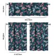 thumbnail image 6 of Kitchen Curtains 36 Inch Short - 3 Panel Set with Colorful Butterfly Floral Pattern, Rod Pocket Window Curtain, 100% Polyester for Butterfly Lovers, Farmhouse, Kitchen, Bedroom, Easy Wash, 6 of 6