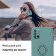 thumbnail image 2 of Compatible with Samsung A51 Case Silicone Cute Shockproof Anti-Scratch Samsung Galaxy A51 Phone Case with Ring Kickstand Full Body Protection Cases for Women (Dark Green), 2 of 14