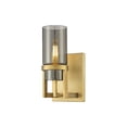 thumbnail image 2 of Innovations Lighting  Utopia - 1 Light 8" Wall-Mounted Sconce Brushed Brass/Plated Smoke, 2 of 5