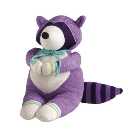 12" Genuine Monkeez and Friends Purple Plush Rascal Raccoon Stuffed Animal