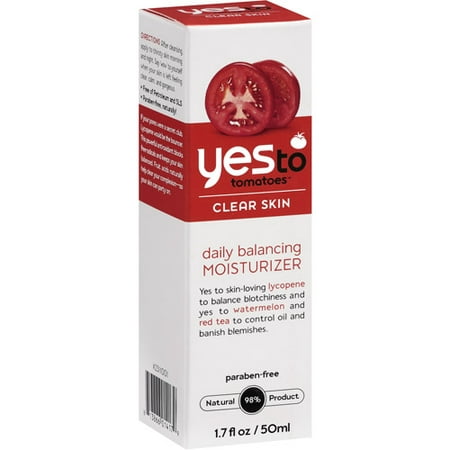 Yes To Tomatoes Clear Skin Daily Balancing Moisturizer 1.7 fl (Best Way To Get Clear Smooth Skin)