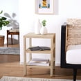 thumbnail image 2 of SAFAVIEH Apis Amish Style Beige Rectangle Wood End Table (17.2 in. W x 15.1 in. D x 23.5 in. H), 2 of 9