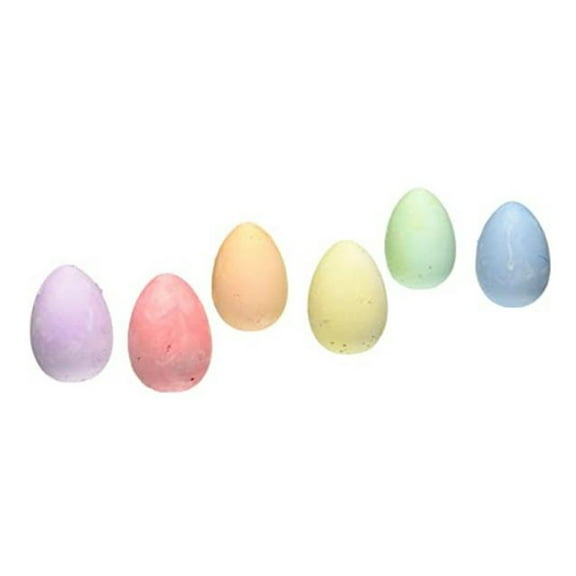 6Pcs/Pack Cute Egg-shaped Colored Dust Chalk Dustless Chalk Colored Chalk Sets for Chalkboard